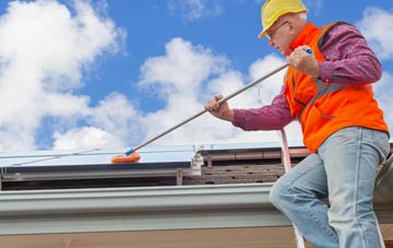 Coedkernew soft wash roof cleaning